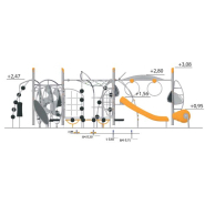 Structure multi-jeux 5 à 12 ans - Agito Tano gris - 8002220 - Hags - Fondation à enterrer_2