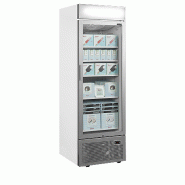 Armoire réfrigérée négative vitrée blanc/silver avec canopée LED - 440 L | Tefcold - UFSC1450GCPNFSilver_2