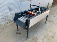 Brosseuse NC laveuse patates douces EM1680 - 16 rouleaux, largeur 80cm, variateur mécanique, double rampe d'eau_2