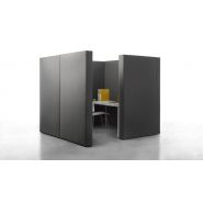 Cloison sur pied acoustique Flower Power - séparative, recouverte de tissu LUCIA_2