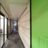 Evajoncia - Cloisons amovibles en aluminium - Isolation acoustique laine de 85 mm - Panneaux décor bois_2