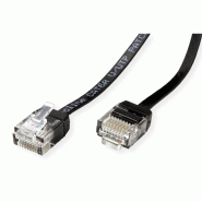 ROLINE Cordon Cat.6A (Classe EA) UTP, extra-plat, noir, 0,5 m_2