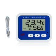 Thermomètre hygromètre digital E603 - sonde externe 1m, alarmes programmables et fixation magnétique_2