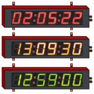 Chronomètre géant pour intérieur - Chiffres de 10 cm - LED tricolores - Programmation via RS232_2