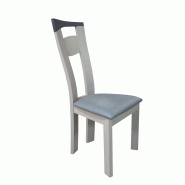 Chaise en bois massif avec assise garnie en mousse polyéther