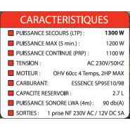 Mf1300i - groupe électrogène portable - mecafer - puisssance 1300w_2