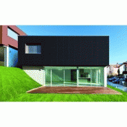 Panneau de bardage stratifié HPL compact - Noir - Épaisseur 6 mm - 130 x 305 cm - Surface 3,97 m² - Résistant et esthétique_2