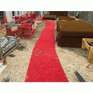Tapis de chantier en vinyle non absorbant - PVC - Résistant UV, gel et feu - Largeur 1000mm_2