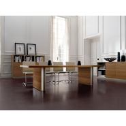 Table de réunion contemporaine en bois - IPSOS - formes géométriques, modulable, finitions haut de gamme_2