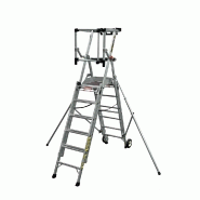 Plate-forme individuelle roulante télescopique 6 à 9 marches - Masterscop_2