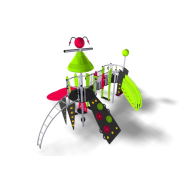 Structure multi-activités métallique Etnik Melilla - LD1EK0150 - Ludoparc - 2 tours - pour enfants de 2 à 8 ans_2