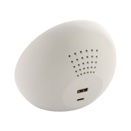 Réveil numérique chargeur sans fil intégré 15W - Boîtier ABS recyclé et bambou_2