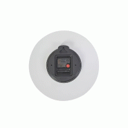 Horloge murale bois blanc_2