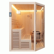 SAUNA D'ANGLE BOREAL® BALTIK 180 - 5 PLACES - 180X180X210 CM_2