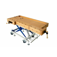 Table élévatrice URSUS - avec établi démontable pour un travail ergonomique et réglage de hauteur par pédale_2