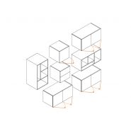 Armoire mi-haute avec portes push open - Firenze - L182.4 x H150.2 cm - Meuble modulable design et contemporain_2