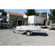 Remorque plateau avec frein - 4 anneaux d'ancrage - ERDE EXPERT XR260F - fabrication française pour usages professionnels_2