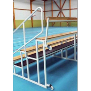 Tribune gigogne mobile 2, 3 ou 4 rangs idéale pour les équipements sportifs et culturels_2