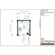 Bâtiment modulaire - Module sanitaire 5 pieds non superposable - CTX SOLO S_2