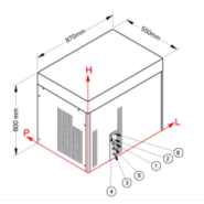 Machine à glace écaille sans réservoir Brema - 250kg/24h - Référence BREC 250_2