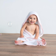 Sortie de bain bébé - 100% coton peigné avec capuche - Réf: TC36 - Marque: Towel City_2