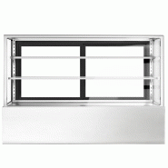 Vitrine réfrigérée pour pâtisserie - 1800 mm - 2 étagères - Inox_2