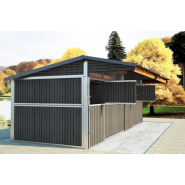 2 boxes en ligne en résine - Durabilité et confort pour chevaux - BOXRES2_2