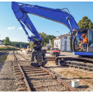 Cisaille coupe-rail mobile - mécanisme de rotation 360° - pour rails courants - dès 17 t - 2'300 kg_2