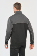 Sweat-shirt écoresponsable col zippé unisexe - WK404 - coton biologique et polyester recyclé_2