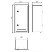 Flubox H verticale - Borne de distribution d'énergie fixe en inox 316L - Escaflux_2