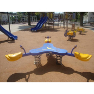 Balançoire triple feuille sur ressort - JIN-0414 - Husson International - Tranche d'âge 2-8 ans - Dimensions 2094x2369x757 mm_2