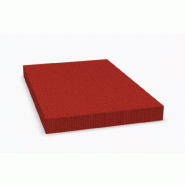 Caisson mobile avec coussin - MDD - Blanc, Rouge_2