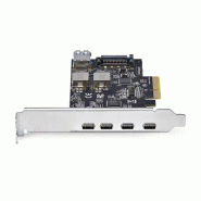 Carte PCIe USB à  5 Ports, USB 3.2 10Gbps, Carte PCI Express avec 4x USB-C et 1x USB-A interne, Carte_2