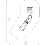 Toboggan tubulaire réf-8066624 - HAGS - 4900 mm de longueur, 6200 mm de largeur, hauteur 1800 mm_2
