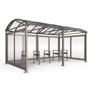 Abri vélos et motos voûte 