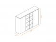 Armoire mi-haute push open OSTARA O2 L154xH130 - Stola_2