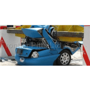 Système de barrière levante avec résistance aux crash tests pour protéger les zones à haut risque