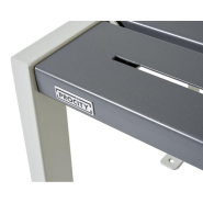 Banc public en acier Silaos® 6 lames - Réf : 209606.Gpro - Longueur 1800 mm, structure robuste et personnalisable_2