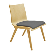 Chaise coque CLYDE neuf - chauffeuse de bureau en hêtre massif - vendue par 2_2