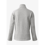 Veste en polaire tricotée à fermeture éclair complète - Light Grey Melange - Montana Women - Nimbus_2