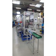 Ligne d'assemblage - Robaut - postes manuels, convoyeur pour transfert automatisé et marquage laser_2