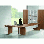 Bureau de direction XTIME WORK - QUADRIFOGLIO - avec retour sur caisson porteur - Plateau jusqu'à 200 cm_2