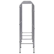 Vidaxl étagère de rangement pour 9 caisses argenté 145x33x116 cm acier 285214_2