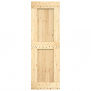 Vidaxl porte coulissante et kit de quincaillerie 70x210 cm pin massif 3203260_2