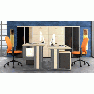 Bureau individuel réglable en hauteur avec goulotte passe-câbles So Enix_2