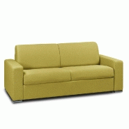 Canapé express Dreamer convertible 3 places - Matelas Excellence Literie 140x197cm - Tissu NEO vert lime_2