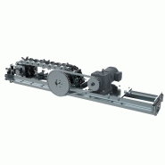 Convoyeur à chaîne D8 - Charge 200 kg/m - Système de rails avec lubrification automatique en option_2