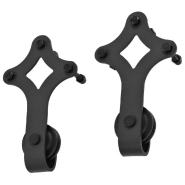 Vidaxl kit de quincaillerie de porte coulissante skien 200 cm noir 145261_2