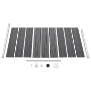 Vidaxl panneau de clôture wpc 95x186 cm gris 148978_2