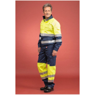 Blouson multirisques ATEX haute visibilité jaune fluo - Réf. 630*ATX - bandes rétroréfléchissantes ignifuges - 5 poches_2